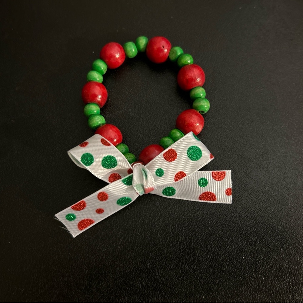 Red and Green Holiday Bracelet
